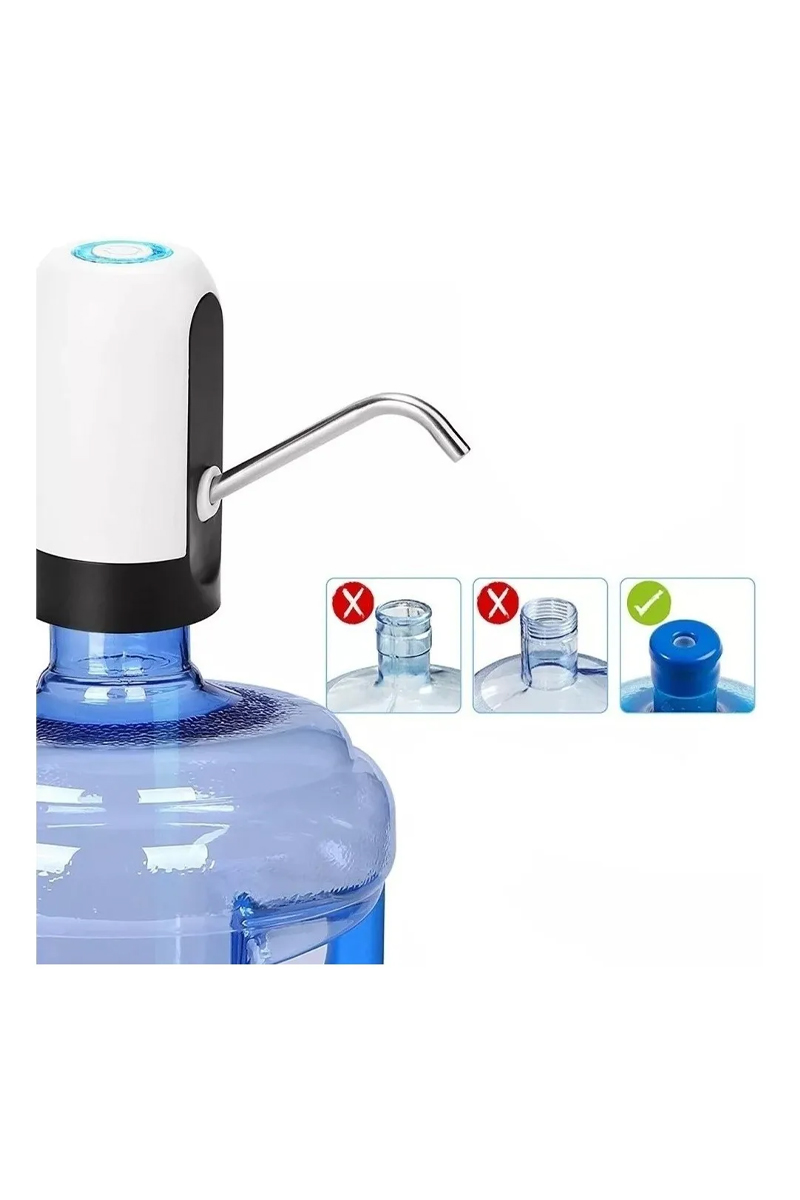 DISPENSADOR USB AGUA ELECTRÓNICO RECARGABLE BOTELLÓN - 3