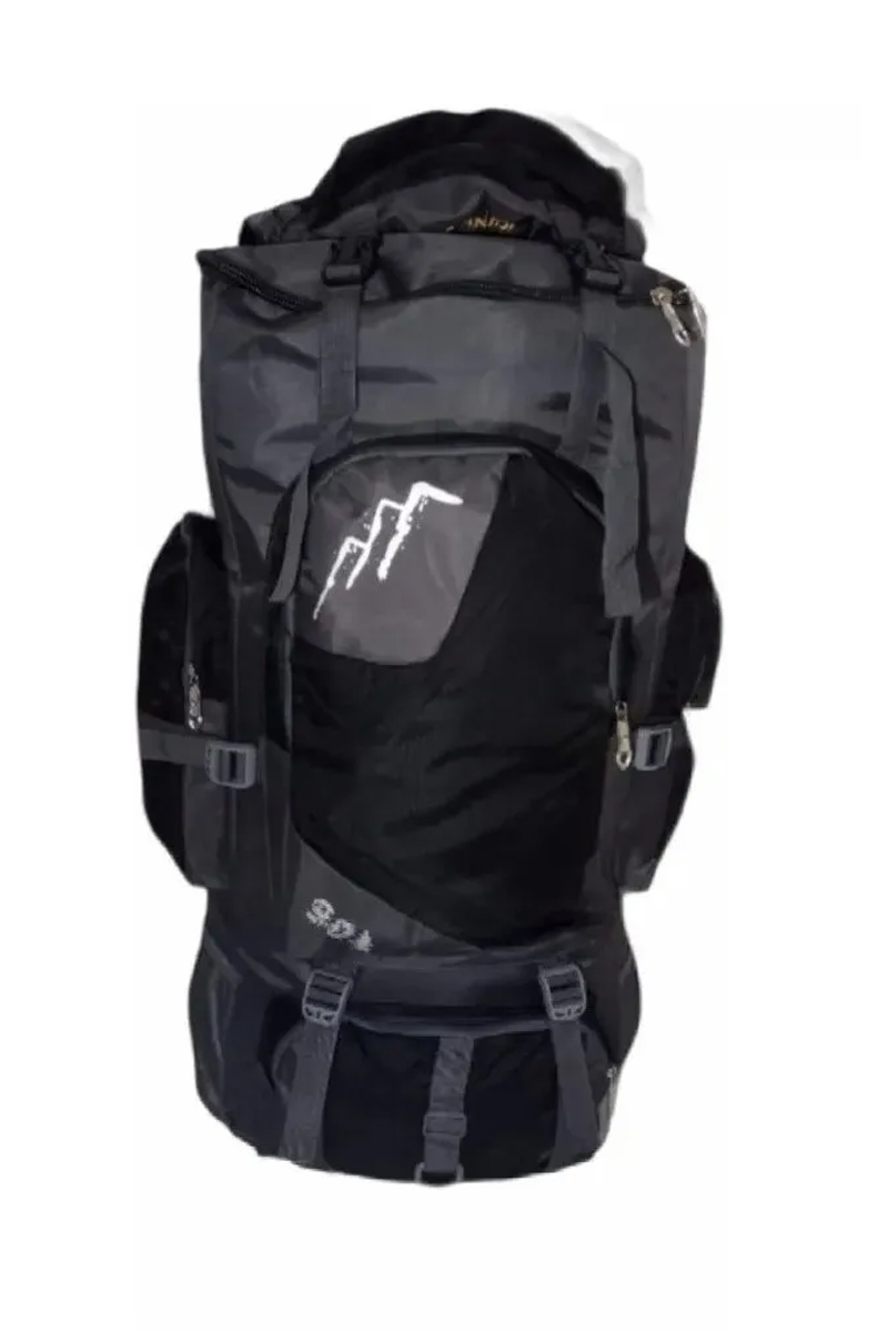 MOCHILA VIAJE TEXTIL NEGRO 90 LITROS MOCHILAS DE CAMPING - 1