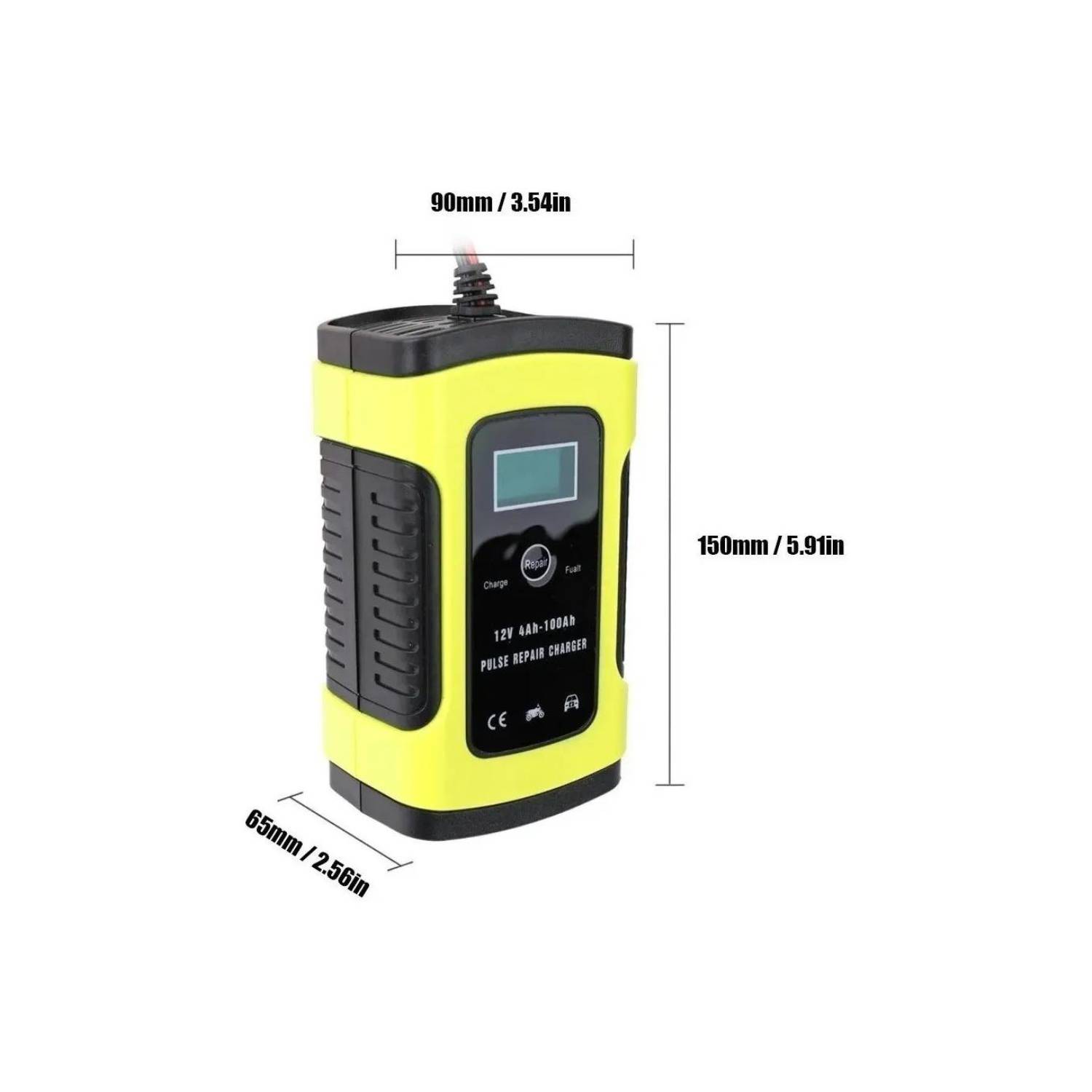 CARGADOR INTELIGENTE DE BATERÍA 12V PARTIDOR DE AUTO - 2