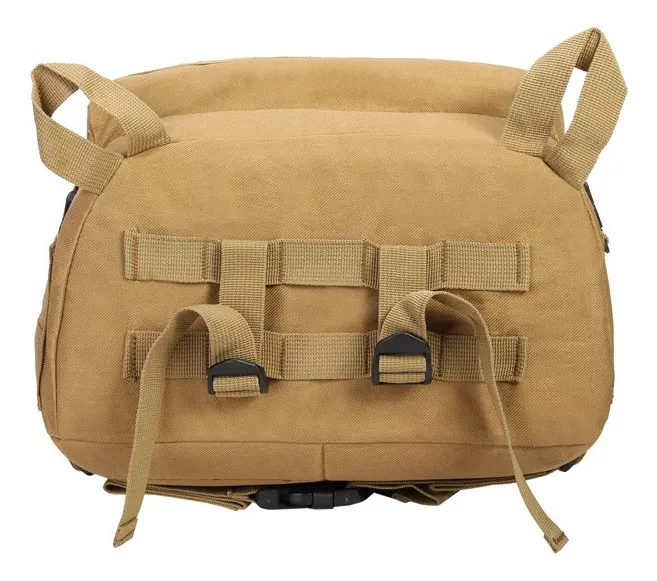 MOCHILA MICROFIBRA / ALGODÓN CAFÉ MILITAR 40 LITROS TACTICA TREKKING CAMPING - 2