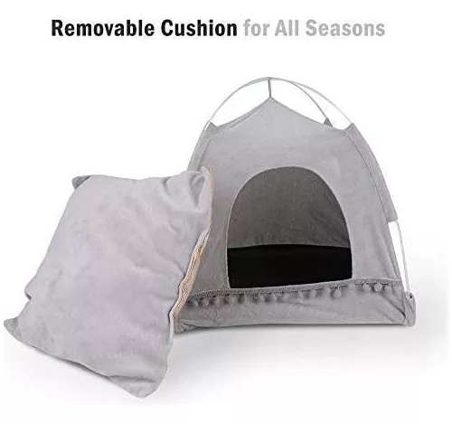 CAMA PARA GATO PERROS TIENDA CALIDA PLEGABLE. - 2