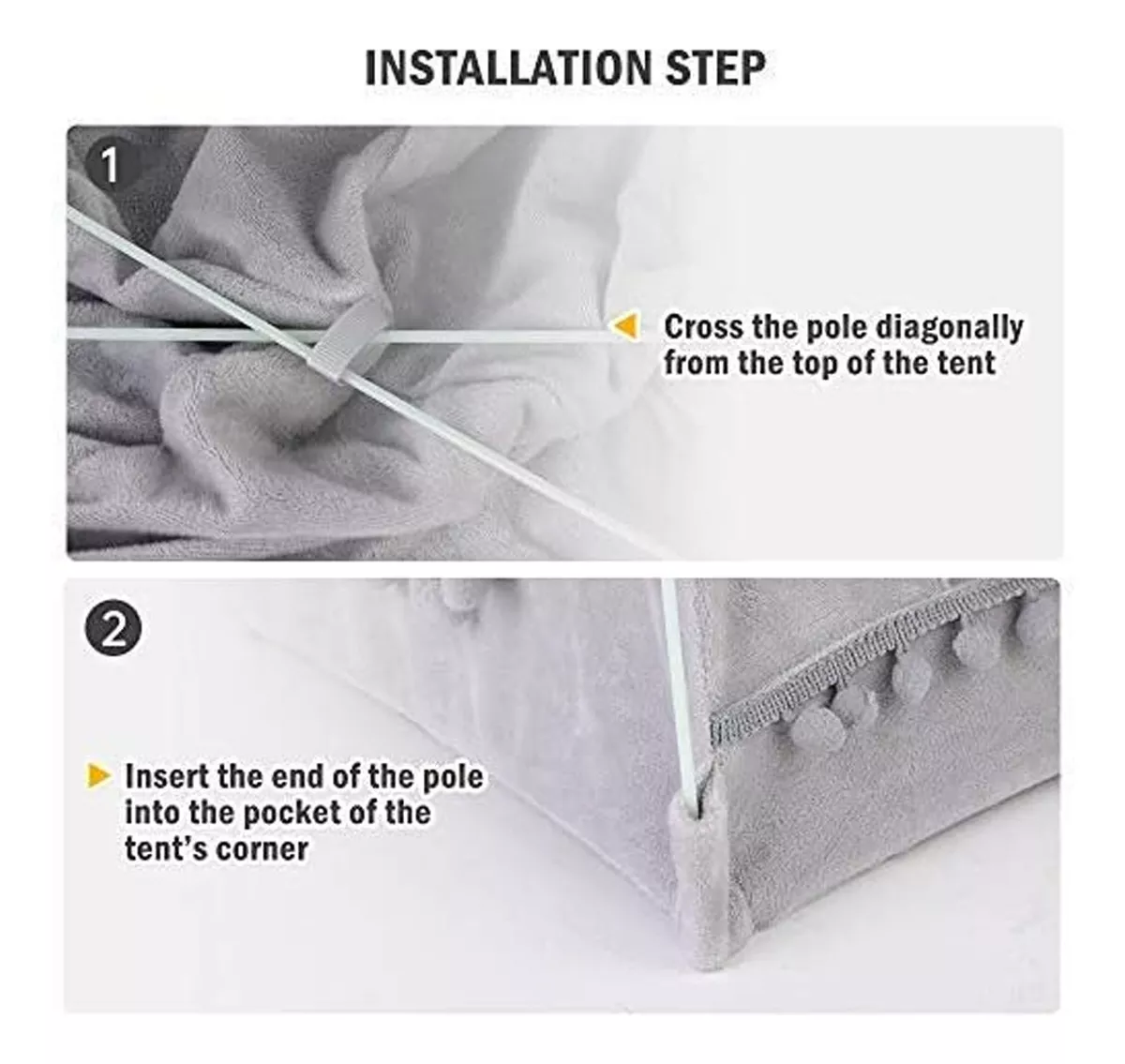 CAMA PARA GATO PERROS TIENDA CALIDA PLEGABLE. - 5