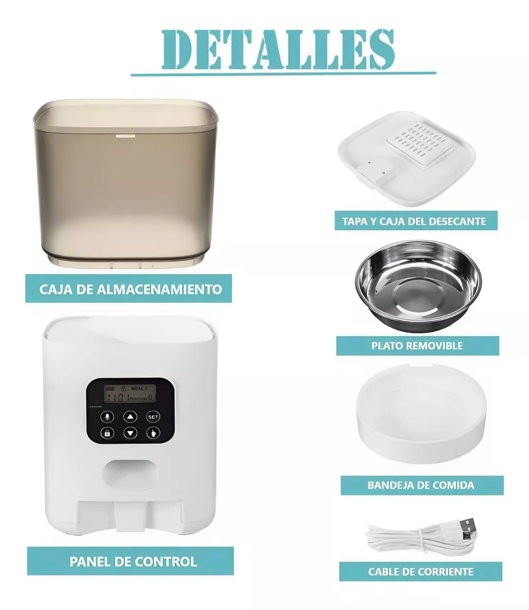 DISPENSADOR INTELIGENTE PERROS AUTOMÁTICO ALIMENTADOR - 3
