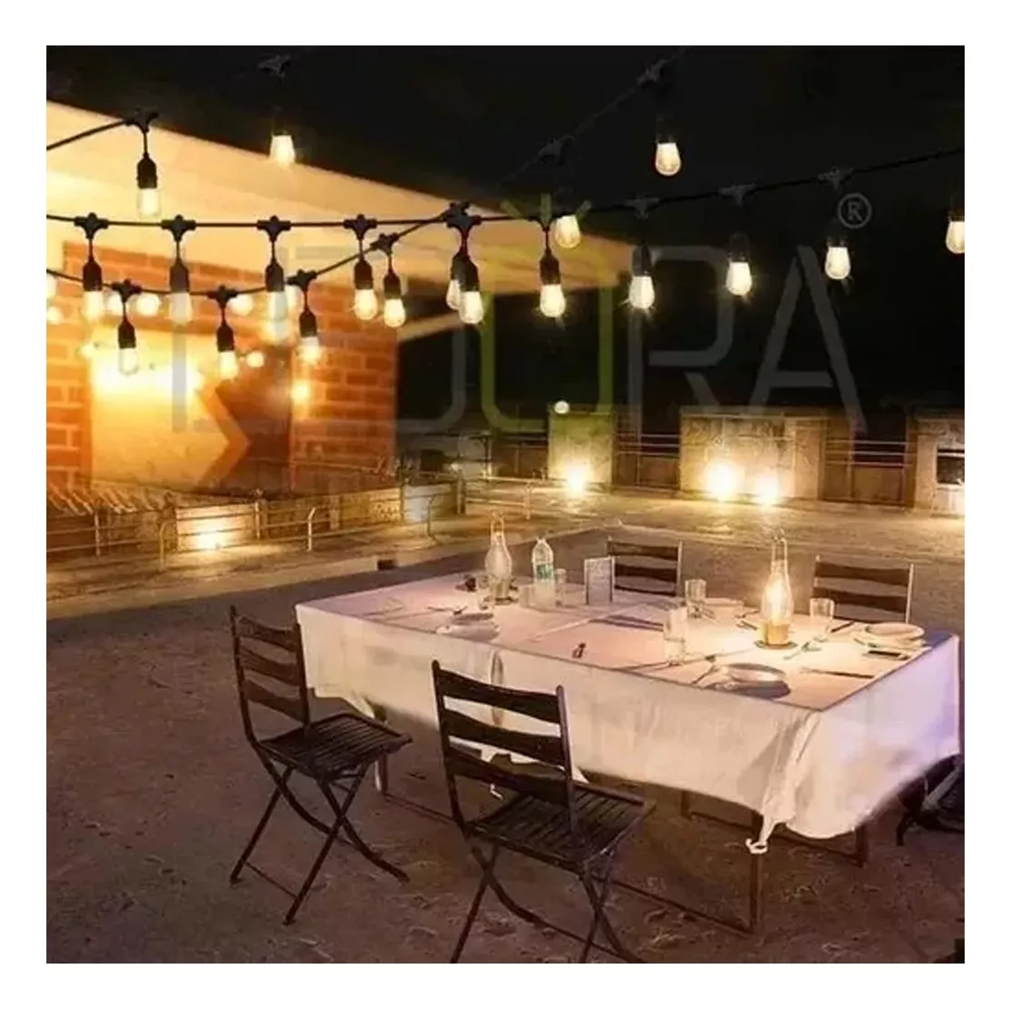 GUIRNALDA SOLAR DE 5 MTS CON 10 AMPOLLETAS LED - 3
