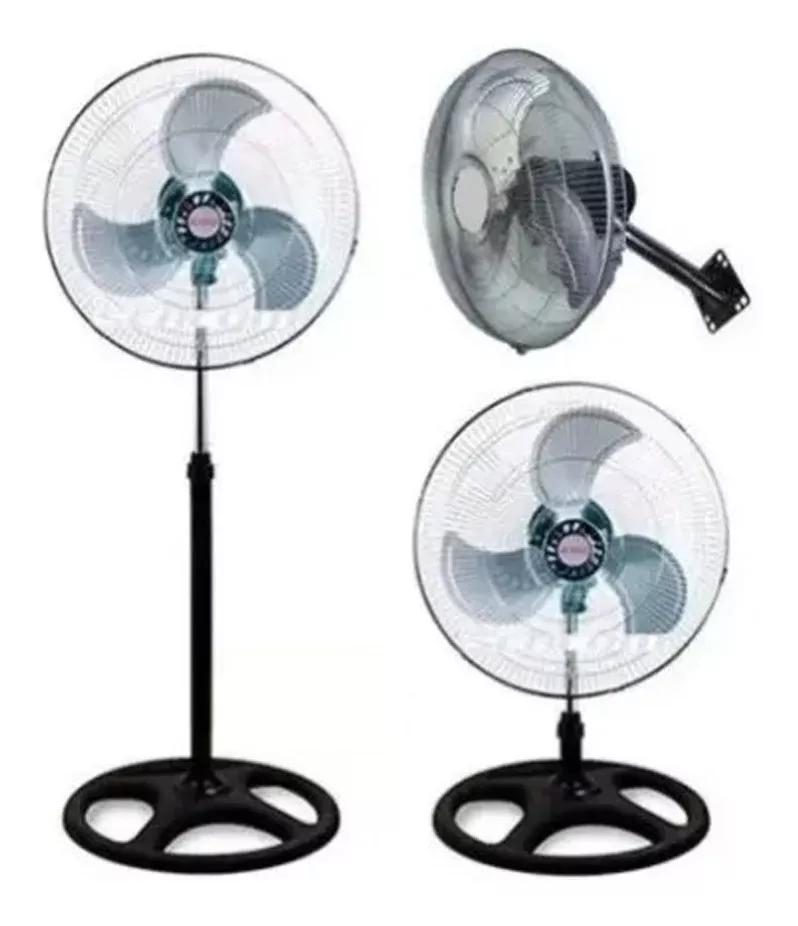 PACK 2 VENTILADOR INDUSTRIAL 3 ASPAS 360 GRADOS - 2