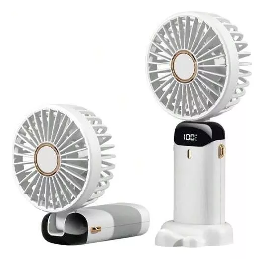 VENTILADOR DE MANO PORTÁTIL ENFRIADOR 5 VELOCIDADES BLANCO - 1