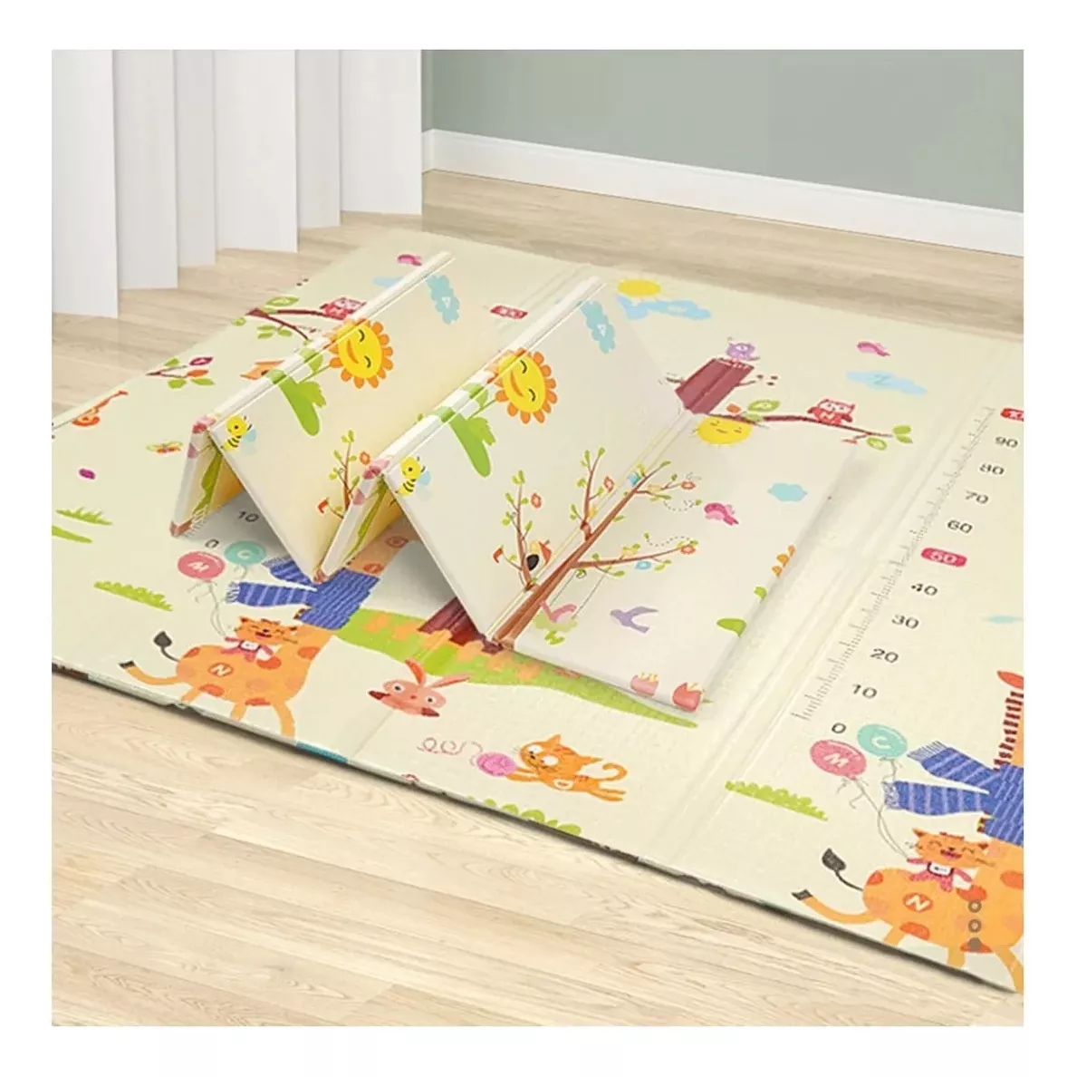 ALFOMBRA ANTIGOLPES BEBE PLEGABLE 200X180X1CM CON BOLSA - 3
