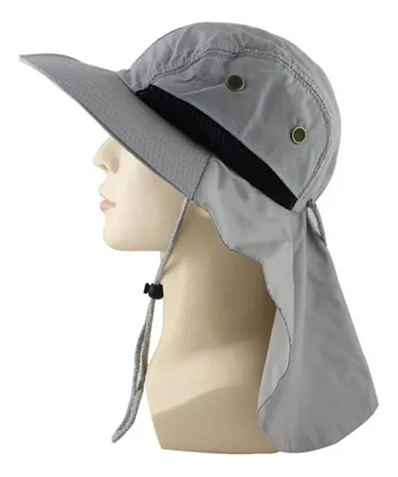 SOMBRERO DE VERANO CAMPING PESCA BOONIE GRIS - 1