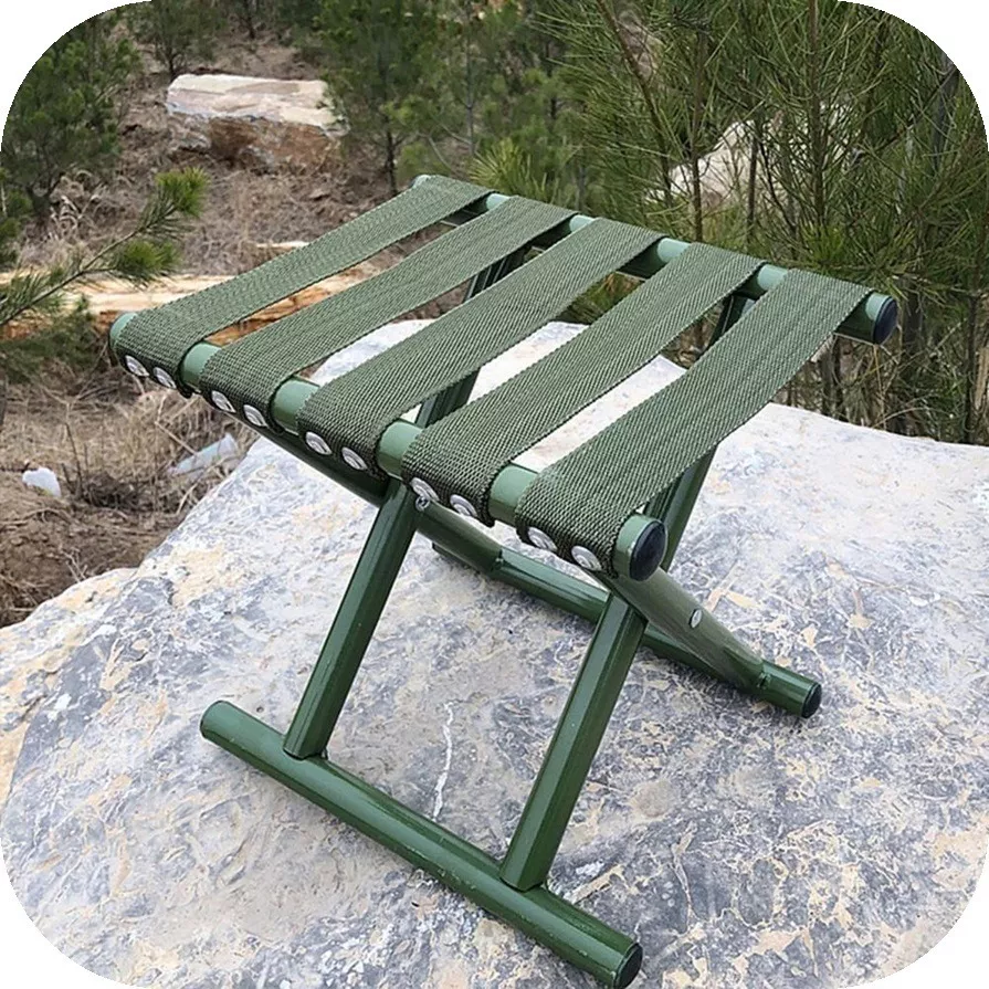 SILLA PORTÁTIL PISO PLEGABLE CAMPING CAZA PLAYA PESCA 33 CM - 4