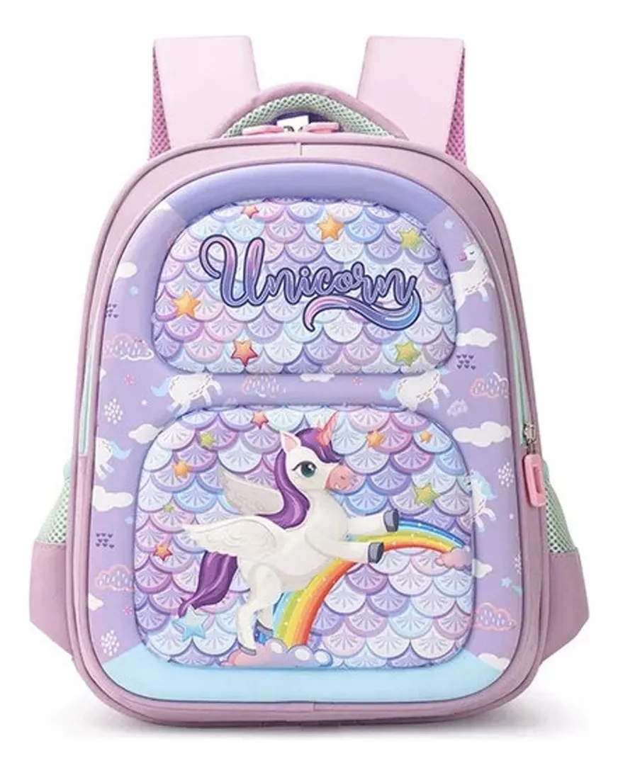 MOCHILA INFALTIL 3 D ESCOLAR ROSA - 1