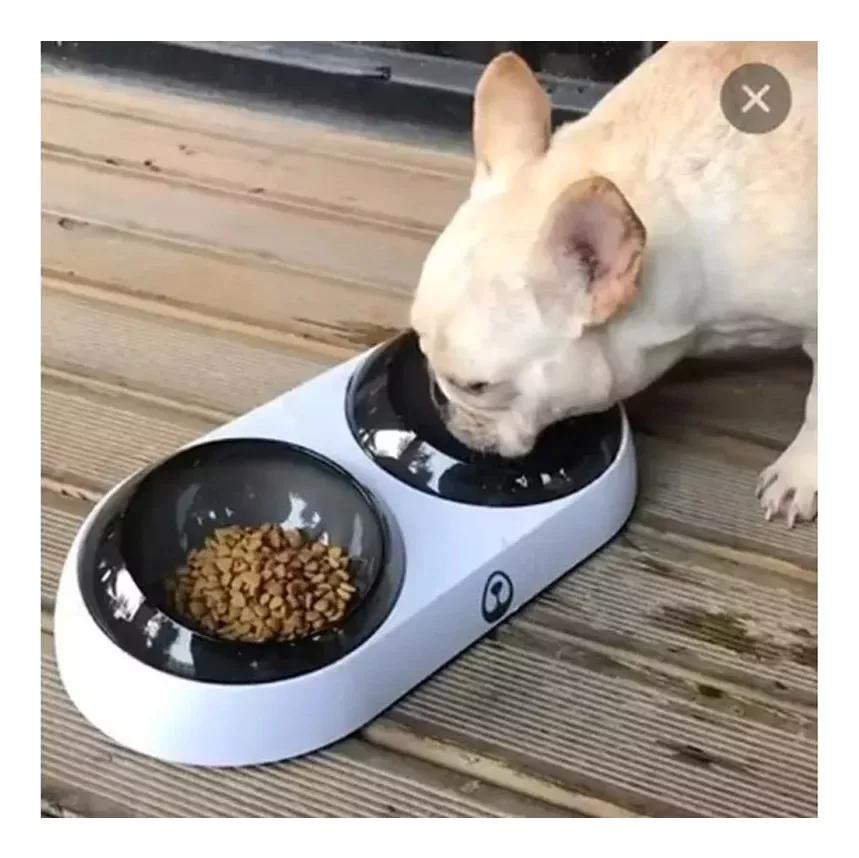 COMEDERO Y BEBEDERO DOBLE PARA MASCOTAS PERROS GATOS PEQUEÑO - 4
