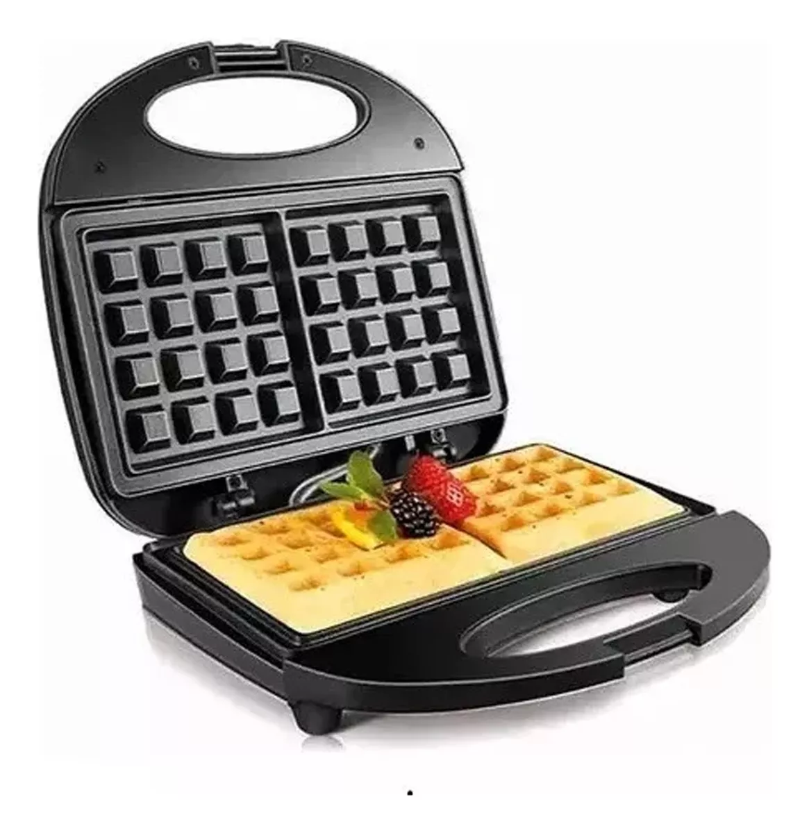 MAQUINA WAFFLERA DOBLE DESAYUNO ALTA CALIDAD WAFFLES SONAKY - 1