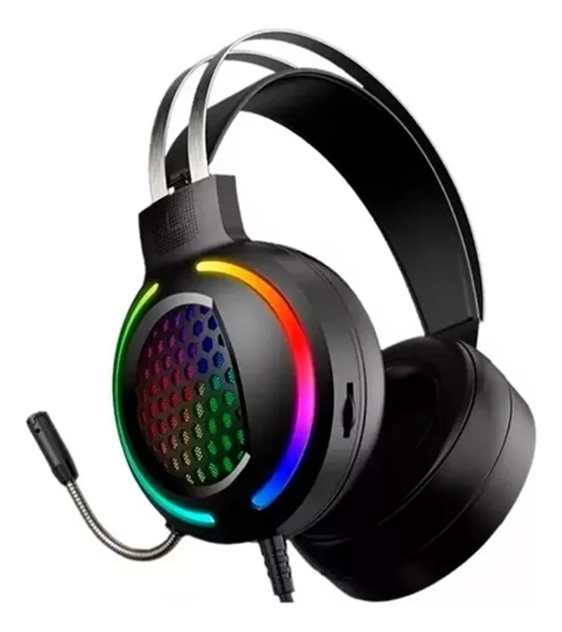 AUDIFONOS GAMER PC CON ADAPTADOR PS4 XBOX NEGRO - 1