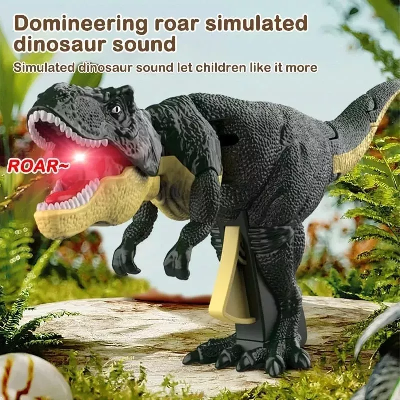 JUGUETE VERDE DINOSAURIO SA ZA ZA T-REX TIK TOK PISTOLA DESCOMPRESION - 6