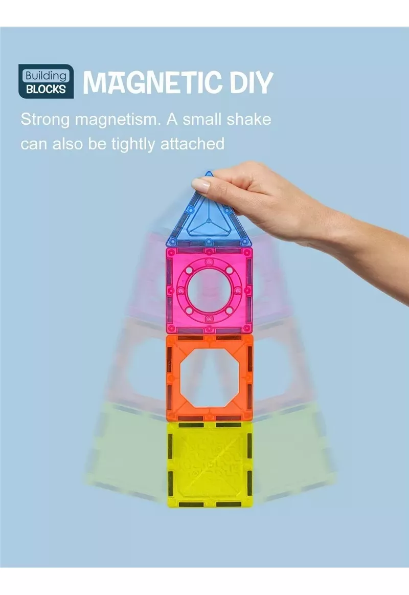 BLOQUES DE CONSTRUCCIÓN MAGNETICOS - SET DE 77 PIEZAS - 4