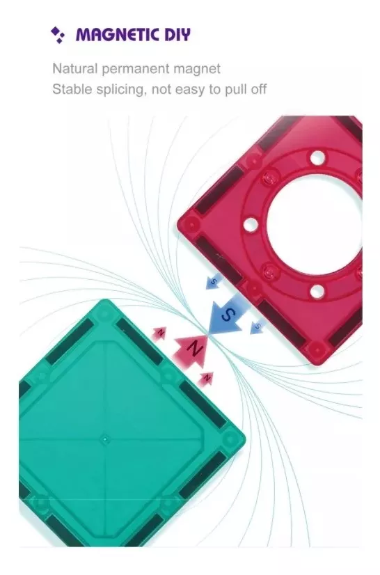 BLOQUES DE CONSTRUCCIÓN MAGNETICOS - SET DE 77 PIEZAS - 7