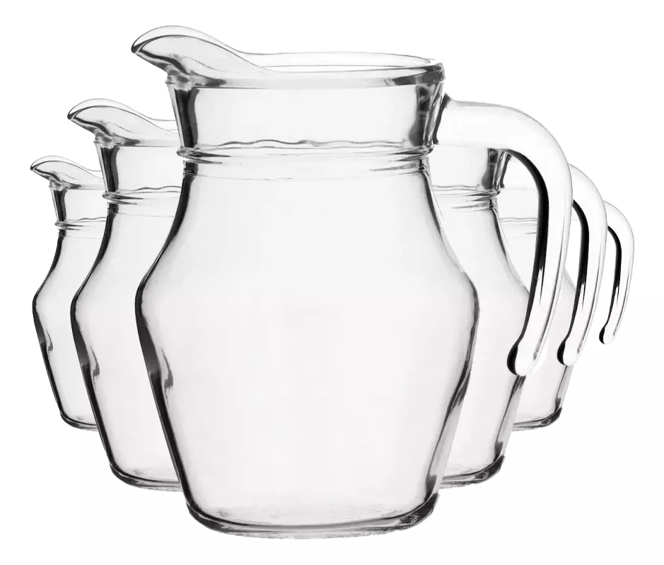 6 VASO JARRITO DIECIOCHERO LORITO TERREMETO BEBIDAS 500ML - 1
