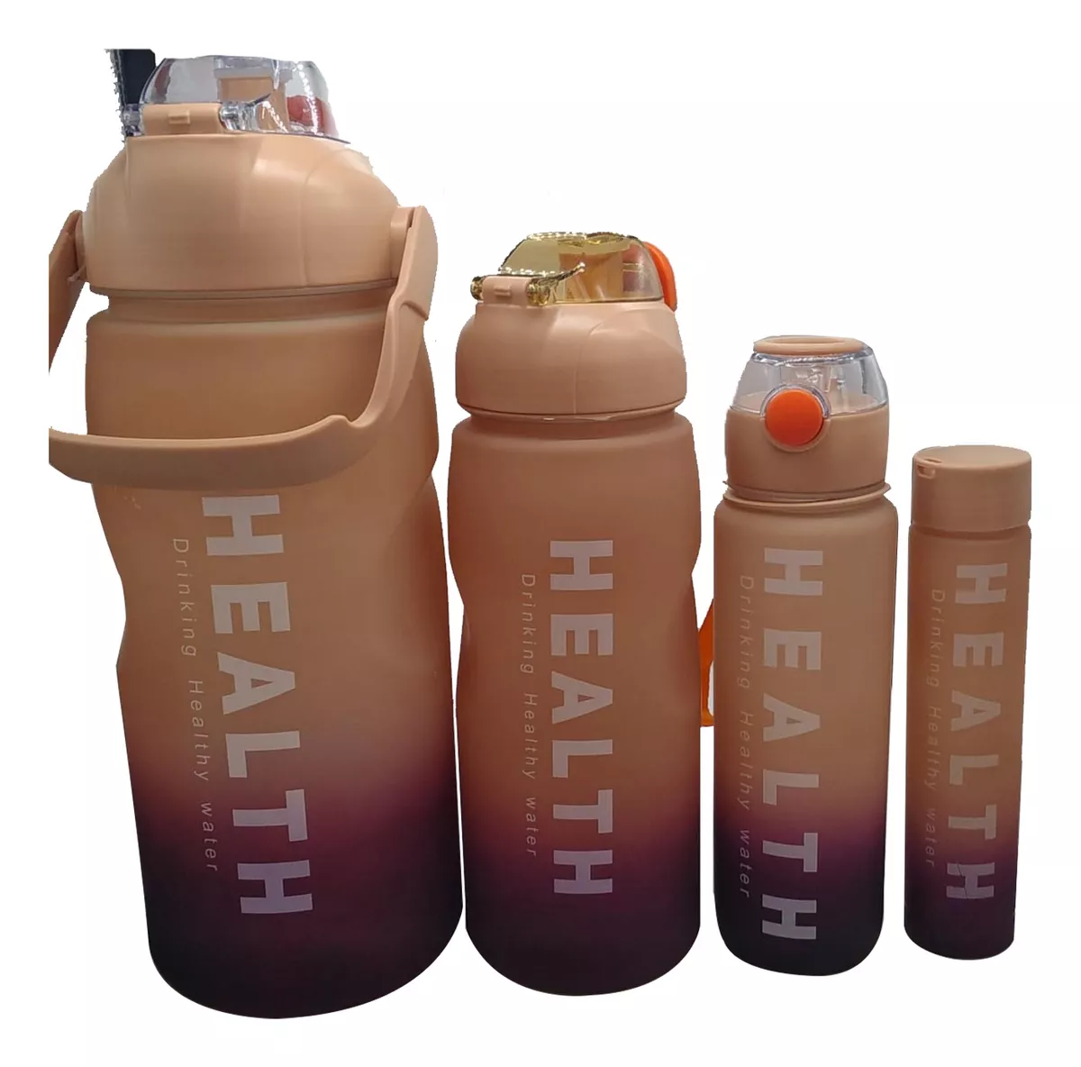 BOTELLAS MOTIVACIÓNAL SET 4 PIEZAS VERANO - 1