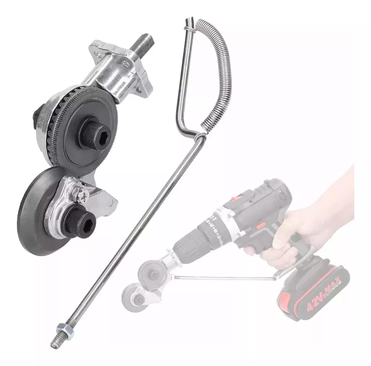 ADAPTADOR DE TALADRO AUXILIAR PARA CORTAR LAMINAS METALICAS - 1
