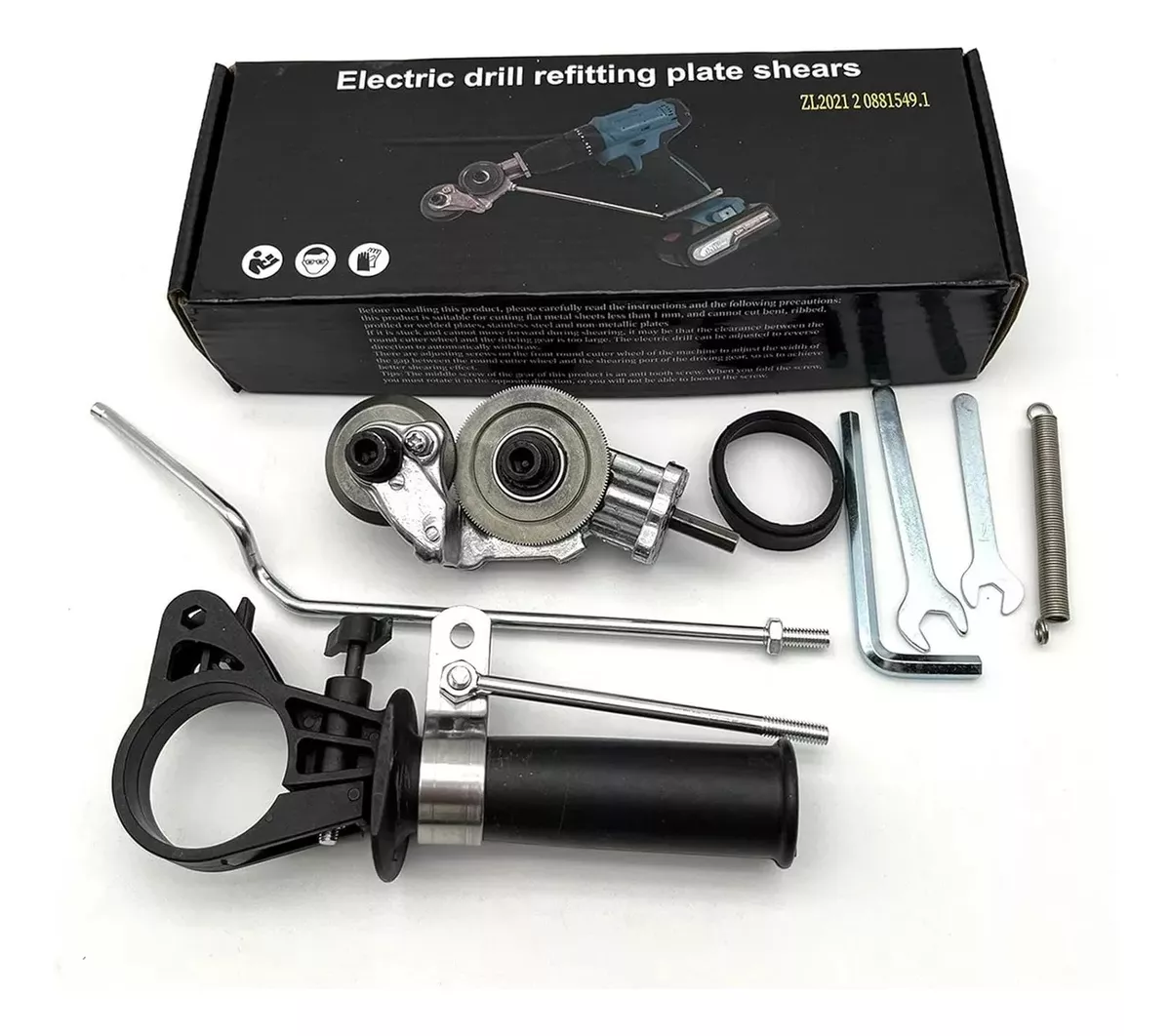 ADAPTADOR DE TALADRO AUXILIAR PARA CORTAR LAMINAS METALICAS - 5