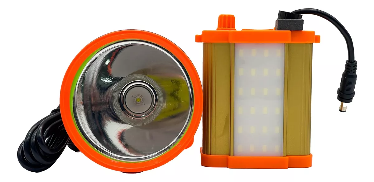 FOCO DE CAZA LED MINERIA CAMPING USB LARGO ALCANCE 300MTS - 2