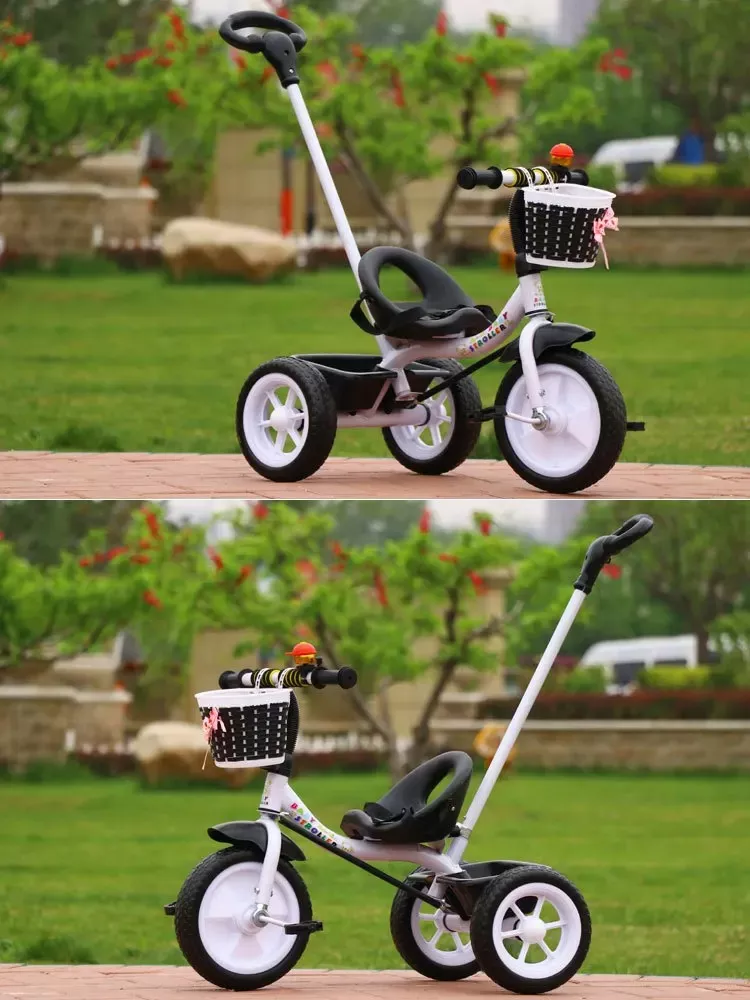 TRICICLO BICICLETA INFANTIL METÁLICO NEGRO - 3