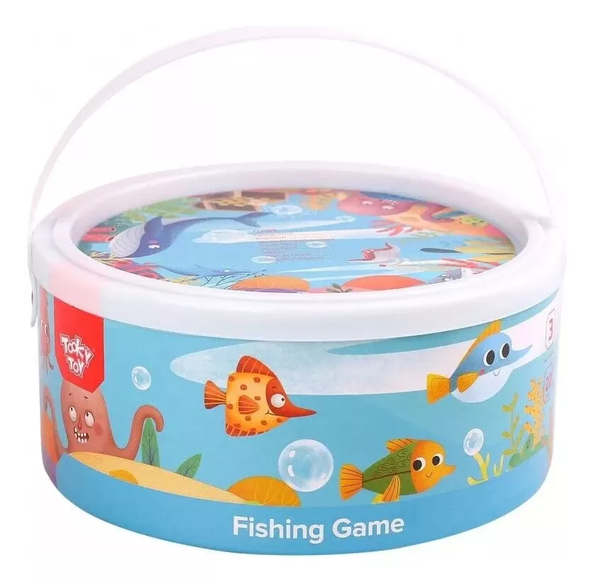 JUEGO MADERA PESCA MILAGROSA MULTICOLOR + ROMPECABEZAS JUEGO MONTESSORI - 2