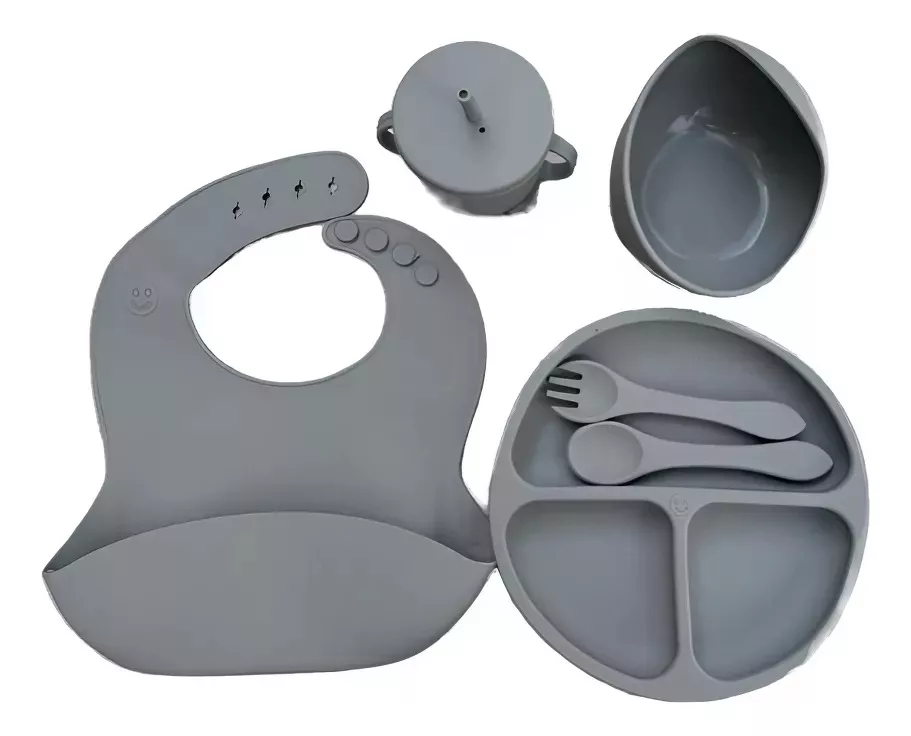 SET ALIMENTACIÓN SILICONA LIBRE BPA 6 PIEZAS ANTIDESLIZANTE - 4