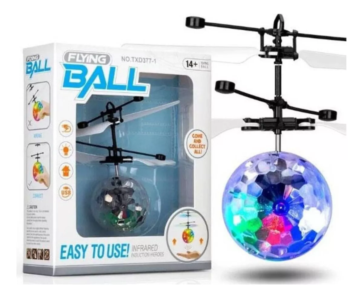 HELICOPTERO DRONE FLYING BALL SENSOR JUGUETE NIÑOS