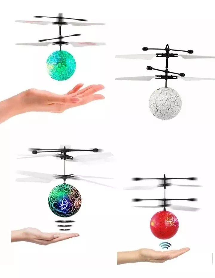 HELICOPTERO DRONE FLYING BALL SENSOR JUGUETE NIÑOS - 2