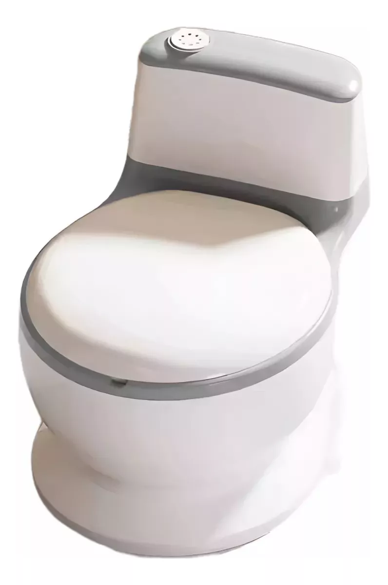 PELELA URINARIO ASIENTO BAÑO NIÑOS 1-6 AÑOS PELELA MUSICAL GRIS - 1