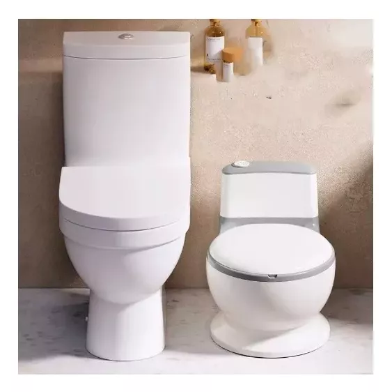 PELELA URINARIO ASIENTO BAÑO NIÑOS 1-6 AÑOS PELELA MUSICAL GRIS - 2