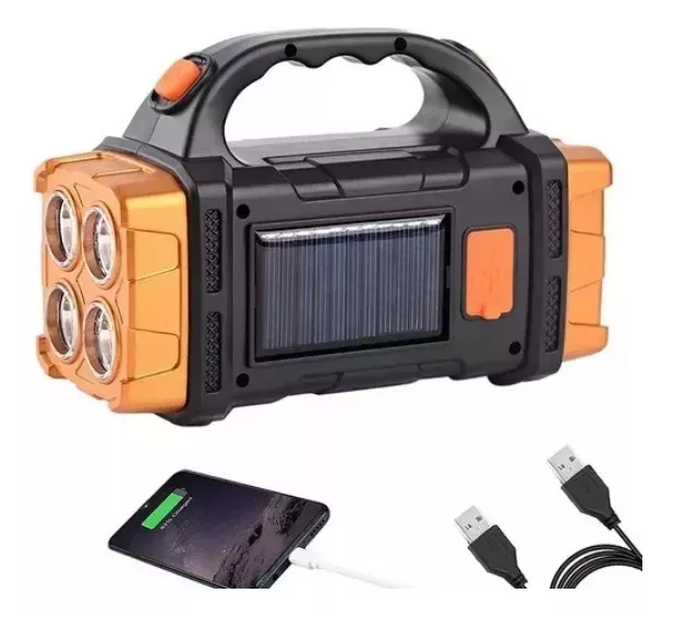 LINTERNA SUPER LED SPOTLIGHT RECARGABLE USB - 2