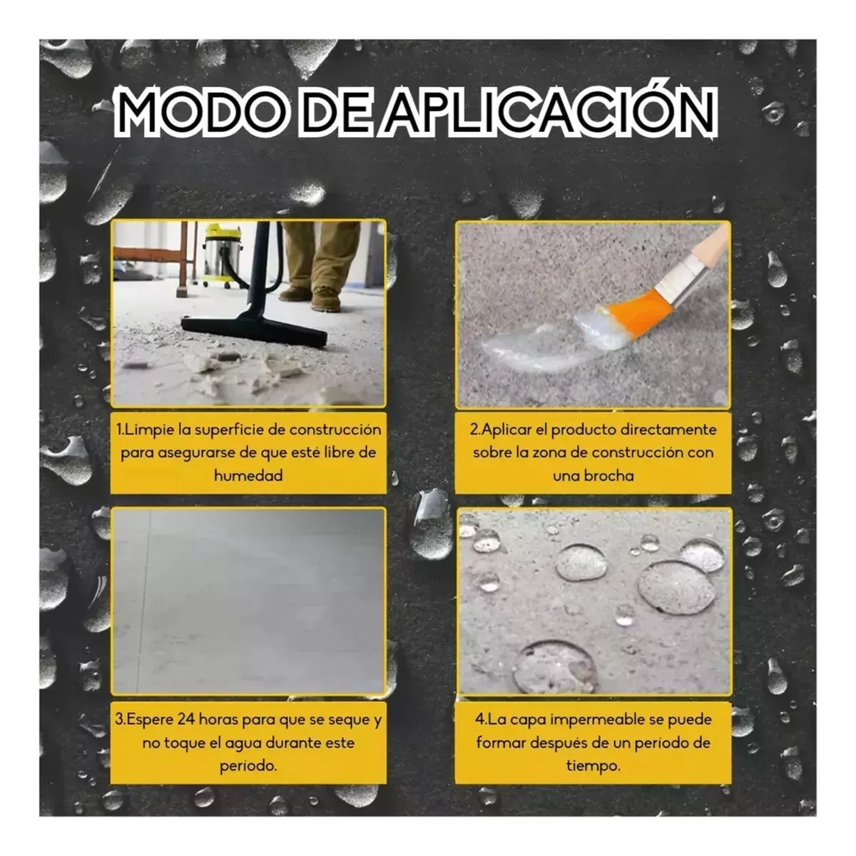 3 SELLADOR ADHESIVO IMPERMEABLE TRANSPARENTE TAPA GOTERA 300 - 5