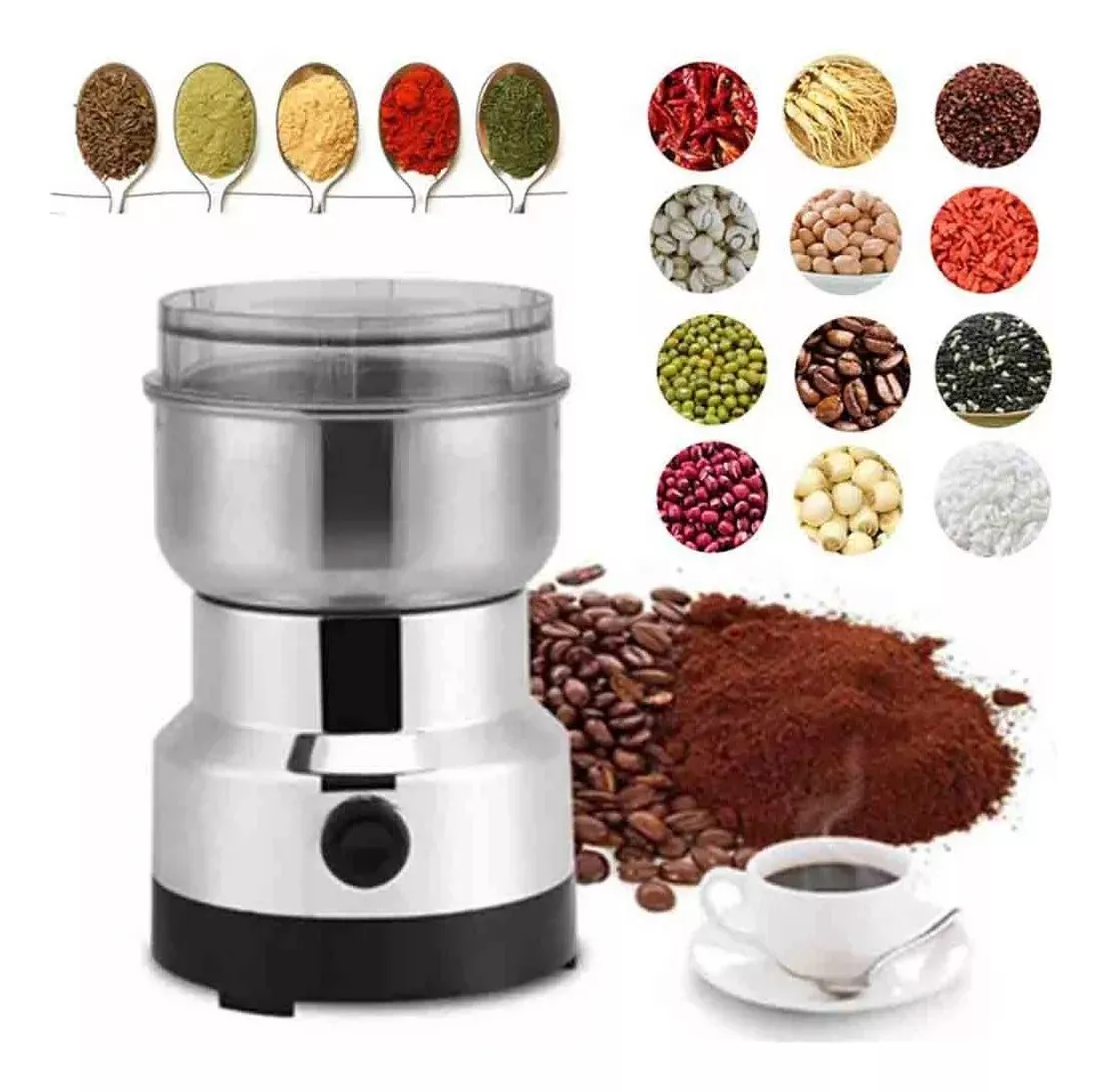 CAFETERA ITALIANA EXPRESS 6 TAZAS + MOLEDOR ELÉCTRICO CAFÉ - 5
