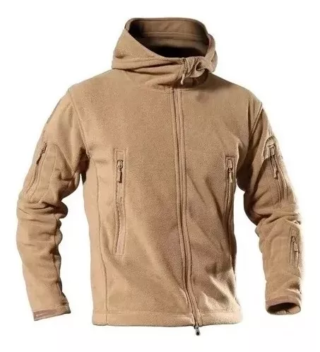 POLERON TACTICO MILITAR DE POLAR OCRE XL - 1
