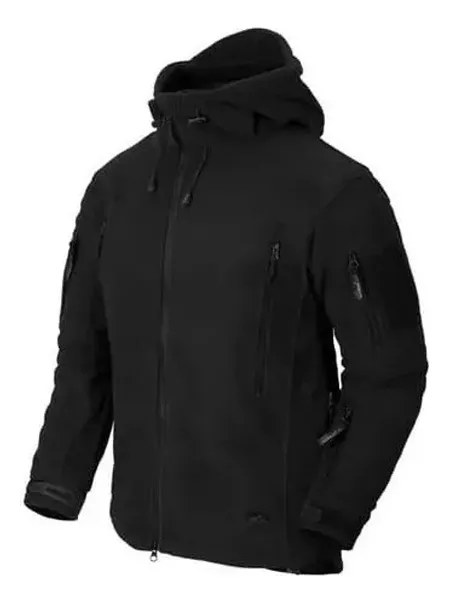 POLERON TACTICO MILITAR DE POLAR NEGRO M - 1