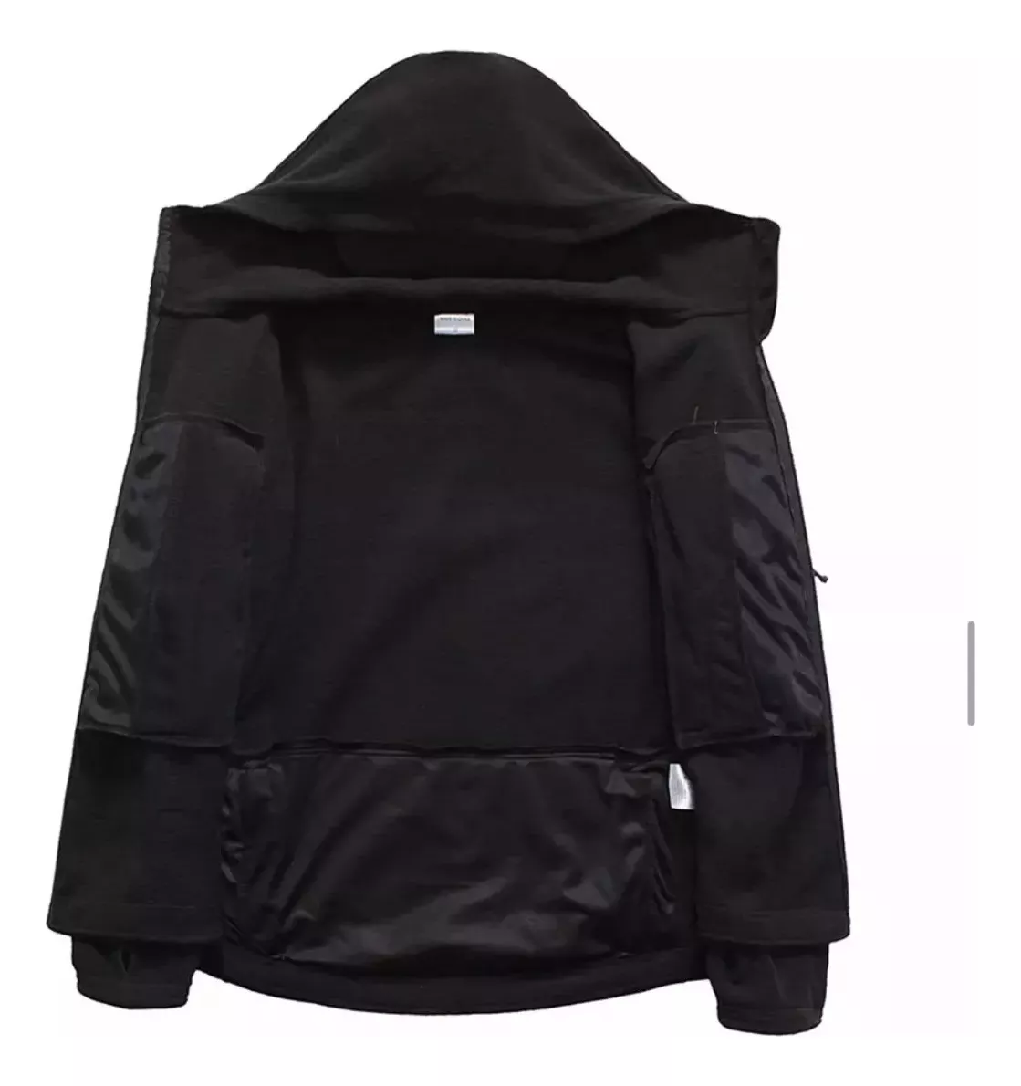 POLERON TACTICO MILITAR DE POLAR NEGRO M - 2