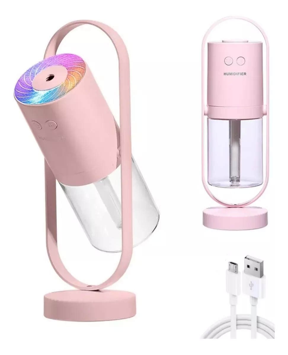 HUMIDIFICADOR DIFUSOR CON LÁMPARA PROYECCIÓN PARA CASA AUTOS ROSA - 2