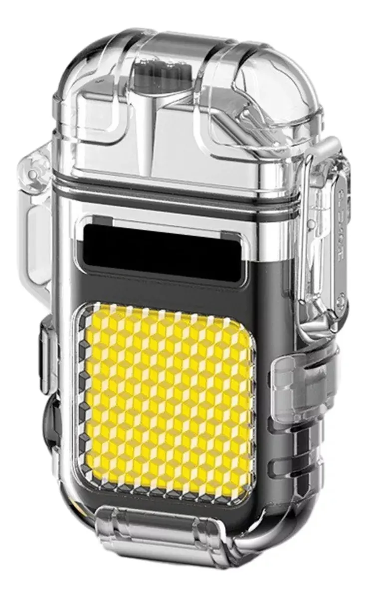 LINTERNA ENCENDEDOR POTENTE MULTIFUNCIONAL K ENCENDEDOR USB NEGRO - 1