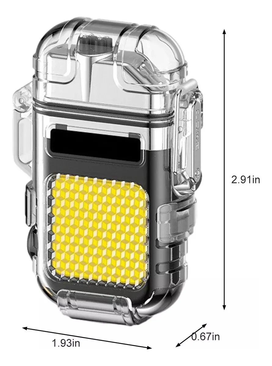 LINTERNA ENCENDEDOR POTENTE MULTIFUNCIONAL K ENCENDEDOR USB NEGRO - 2