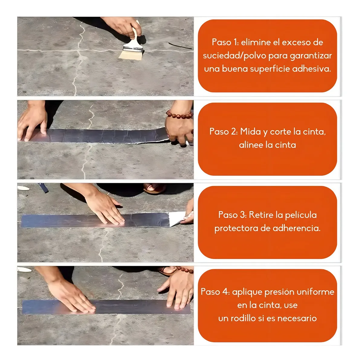 ADHESIVO CINTA TAPAGOTERA TECHO SELLADOR IMPERMEABL 5CM X 5M - 8