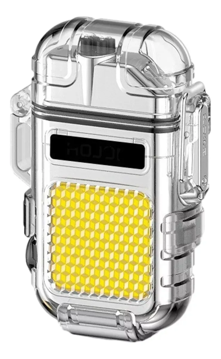 LINTERNA Y ENCENDEDOR POTENTE MULTIFUNCIONAL K ENCENDEDOR USB GRIS - 1