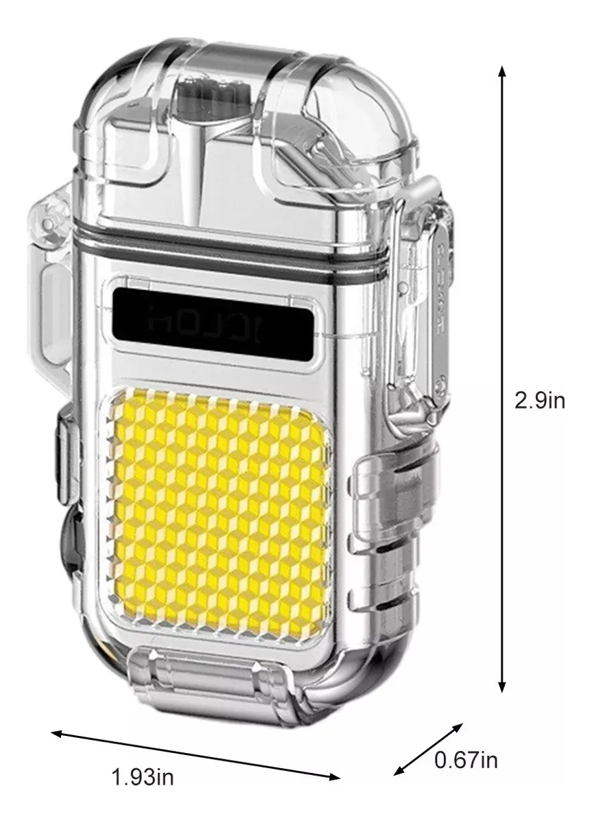 LINTERNA Y ENCENDEDOR POTENTE MULTIFUNCIONAL K ENCENDEDOR USB GRIS - 2