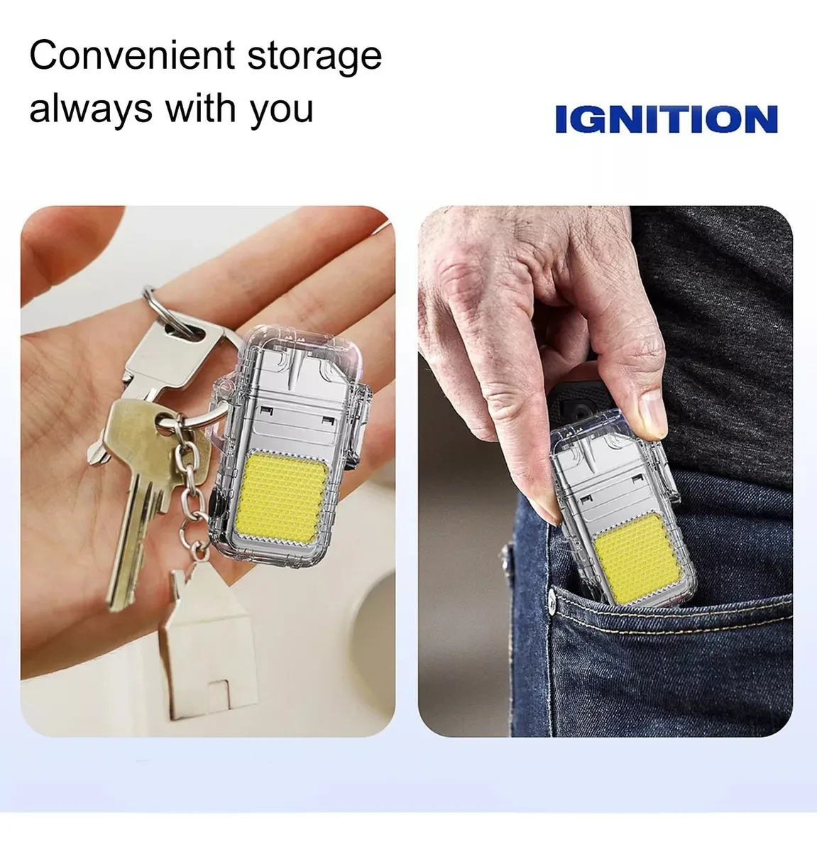 LINTERNA Y ENCENDEDOR POTENTE MULTIFUNCIONAL K ENCENDEDOR USB GRIS - 5
