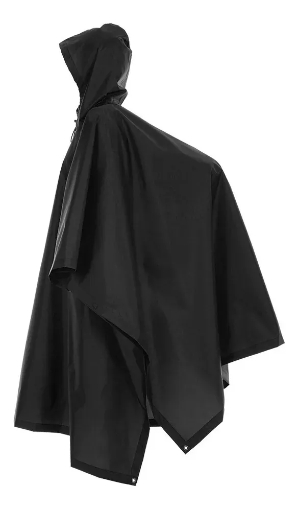PONCHO CAPA IMPERMEABLE GRUESO CON CAPUCHA PARA LLUVIA - 4