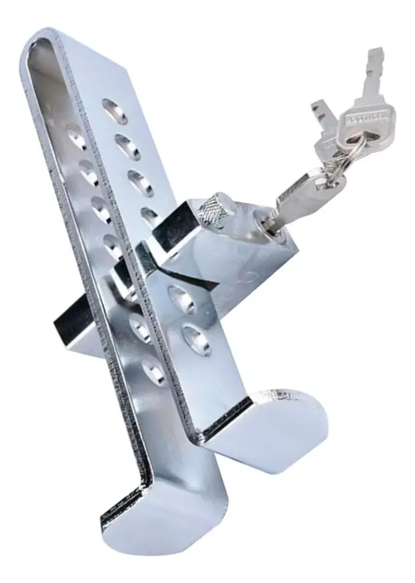 TRABA PEDAL + CANDADO + LLAVES SEGURIDAD AUTO SEGURIDAD - 2