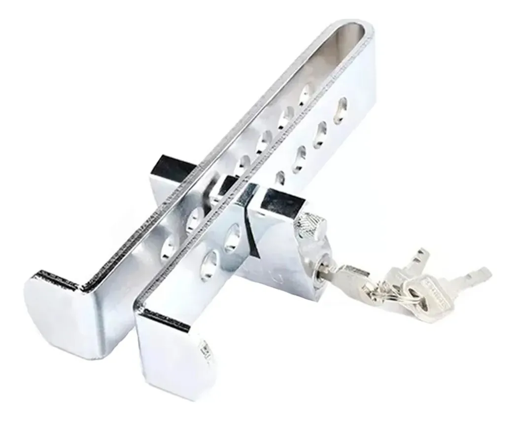 TRABA PEDAL + CANDADO + LLAVES SEGURIDAD AUTO SEGURIDAD - 5