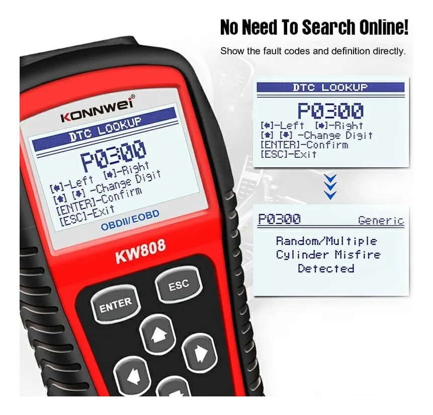 ESCÁNER AUTOMOTRIZ OBD2 MULTIFUNCIONAL CON PANTALLA LCD - 3