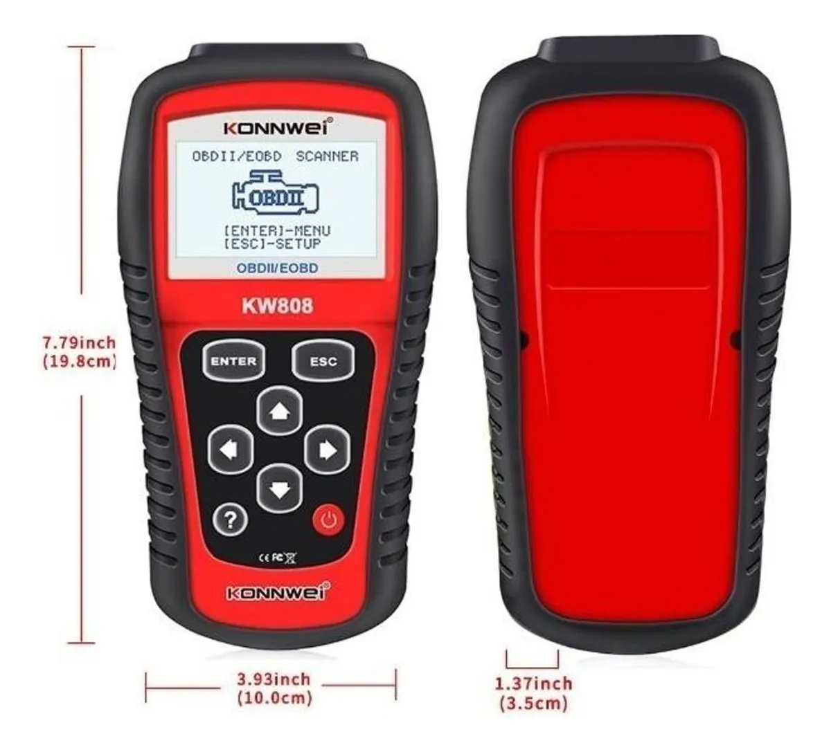 ESCÁNER AUTOMOTRIZ OBD2 MULTIFUNCIONAL CON PANTALLA LCD - 6